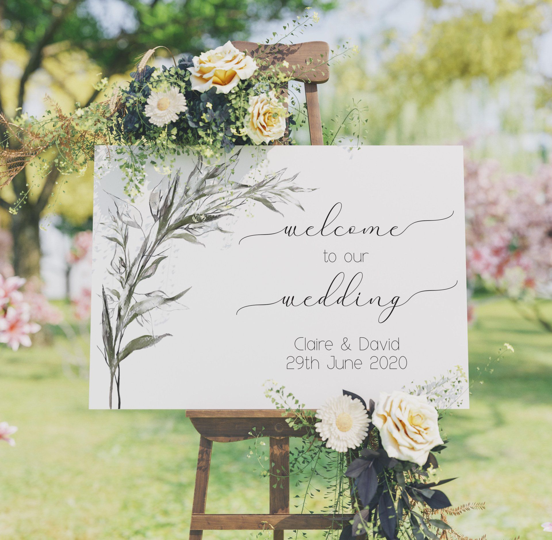 Wedding Welcome Board