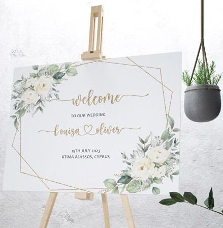 Wedding Welcome Board