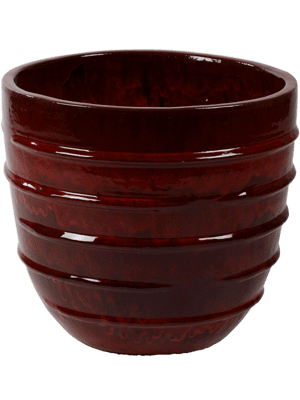 pot en céramique lie de vin