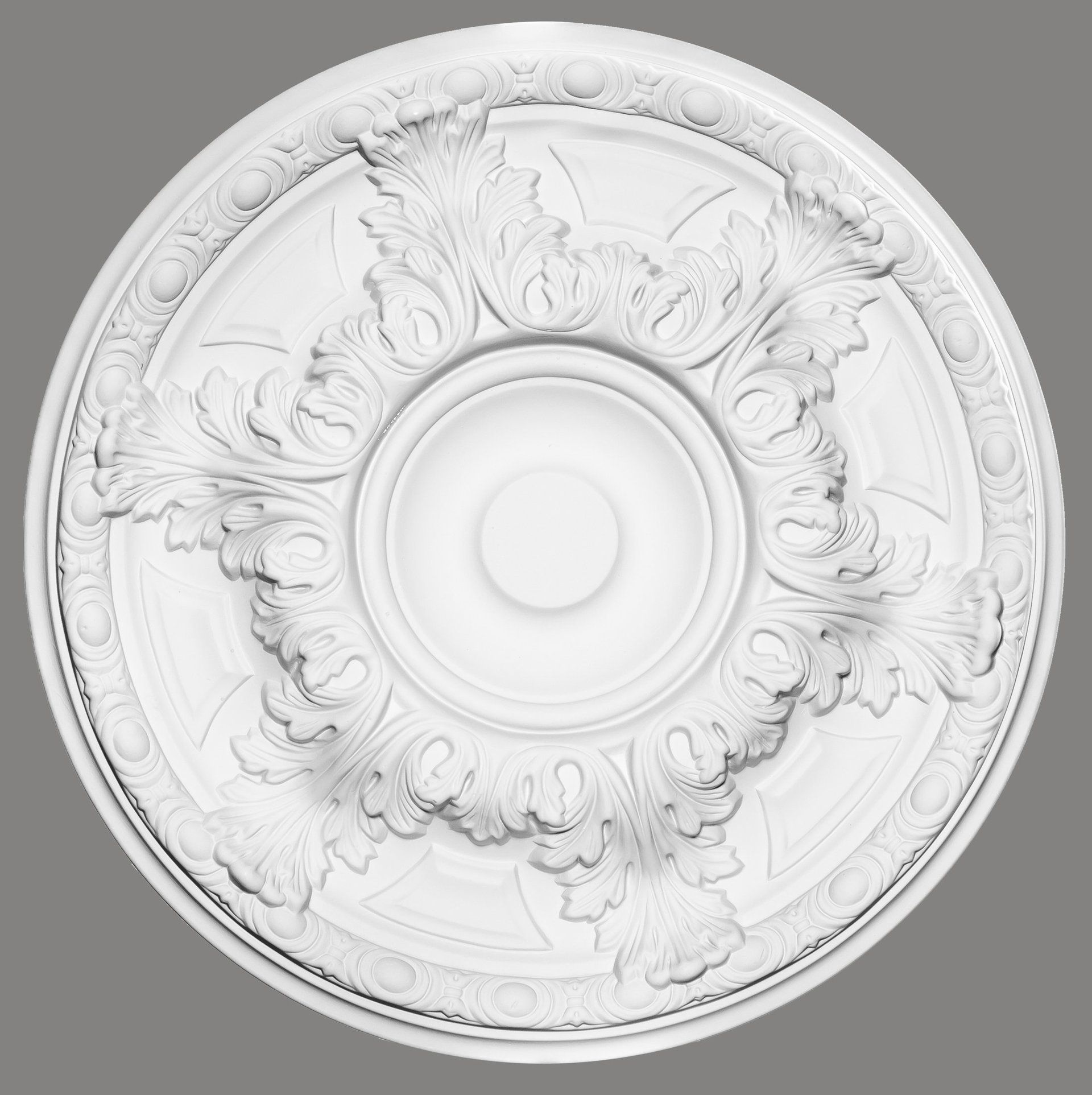 Mardom Decor Decken Rosette B3033 groß klassisch Bumen Ornament 50cm