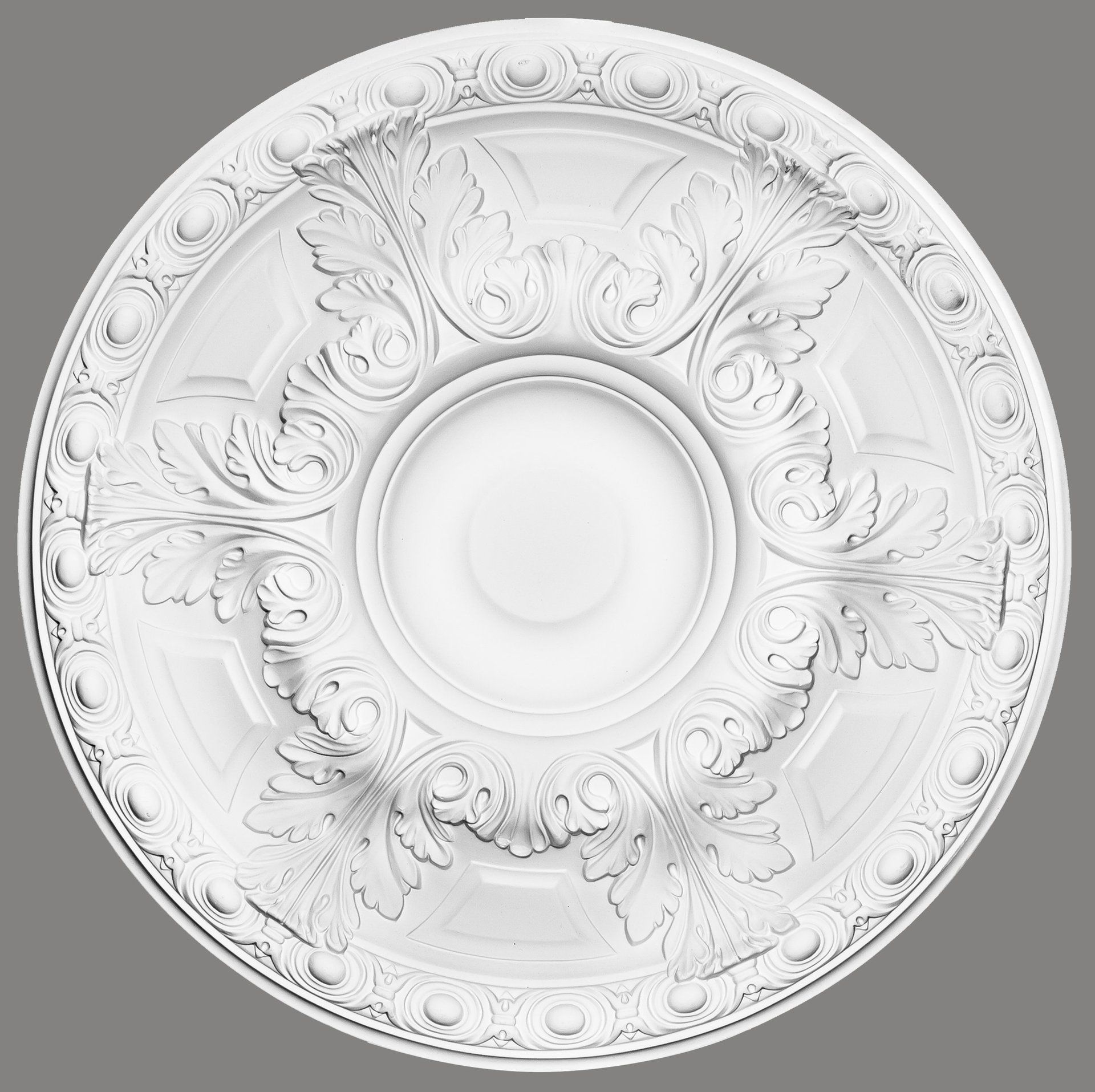 Mardom Decor Decken Rosette B3047 Blüten Ornament groß 60cm