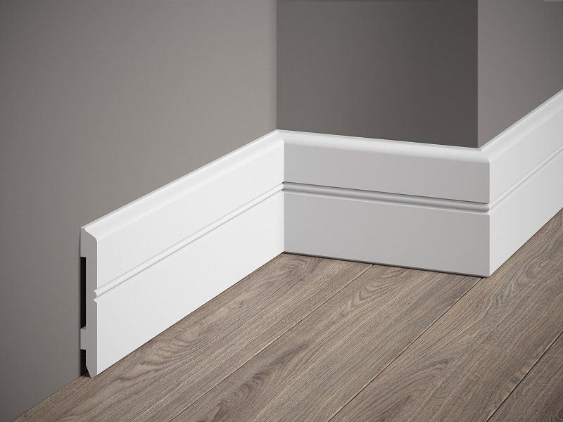 Minimalistisches Wohnen und die passende Sockelleiste. Die MD354 ist funktional und modern schlicht. Die etwas andere Sockelleiste für den gehobenen Anspruch. Perfekt geeignet auch für das black - white Interior. Junges Wohnen und schöner Wohnen vereint.
