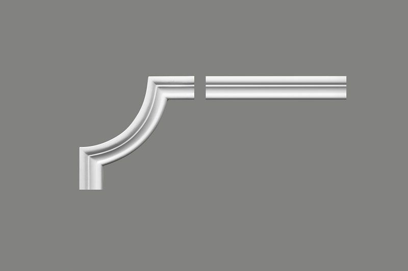 Mardom Decor MDD318-12 Stuckleisten Ecke PU passend zu Wandleiste MDD318