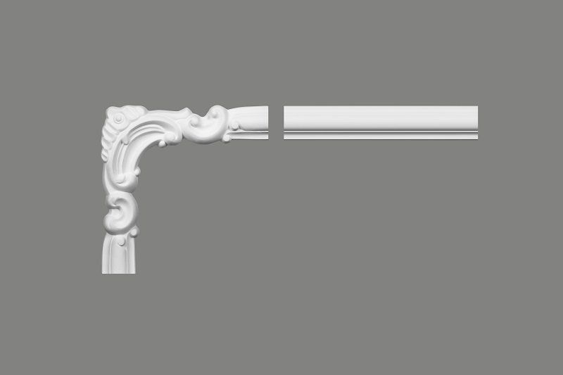 Mardom Decor MDD332-11 Stuckleisten Ecke PU passend zu Wandleiste MDD332