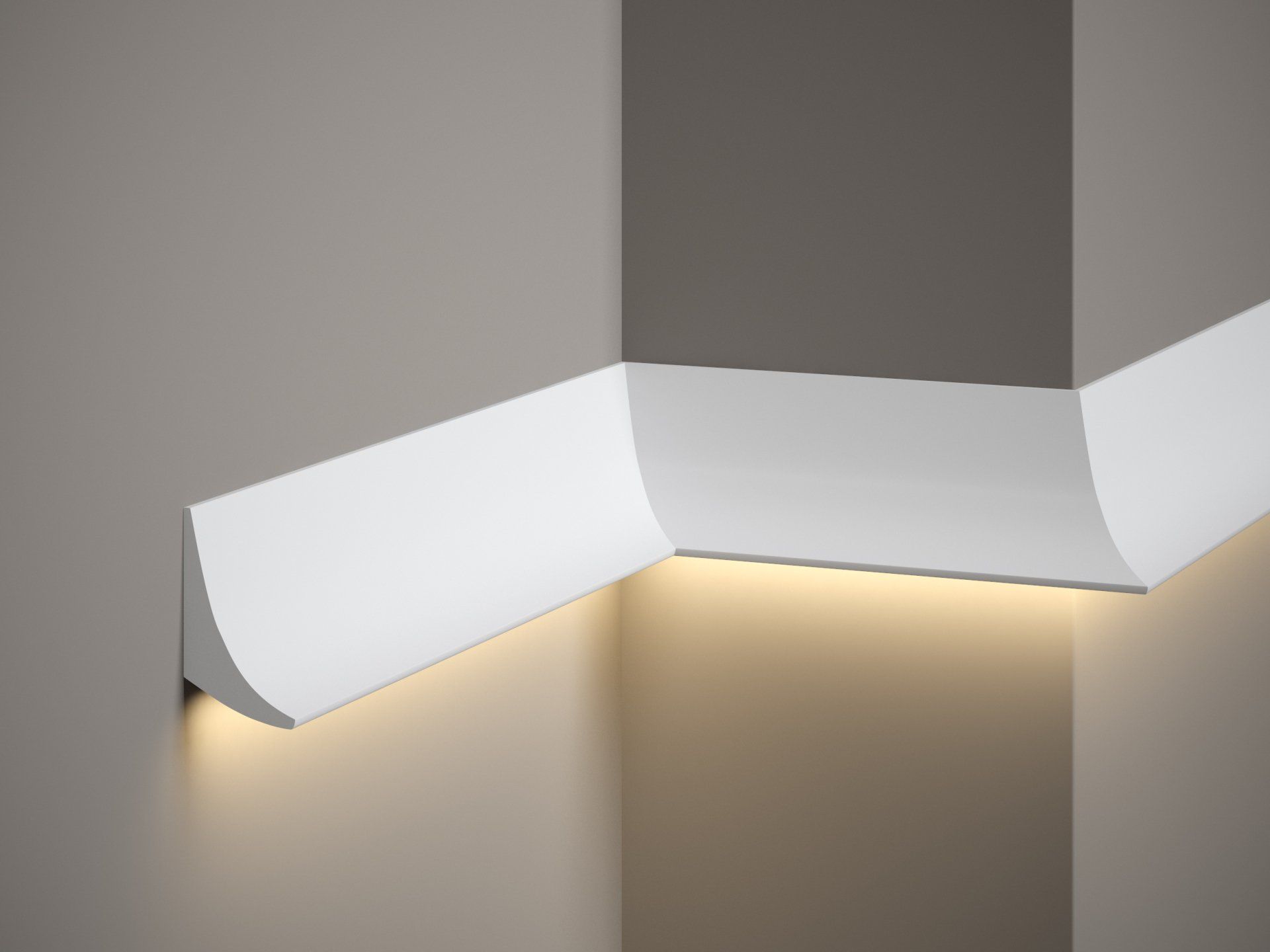 Mardom Decor QL006 Lichtleiste Wandleiste Friesleiste LED Beleuchtung 200cm x 7cm x 4,2cm LED Wandleiste im Trend für indirekte Beleuchtung.