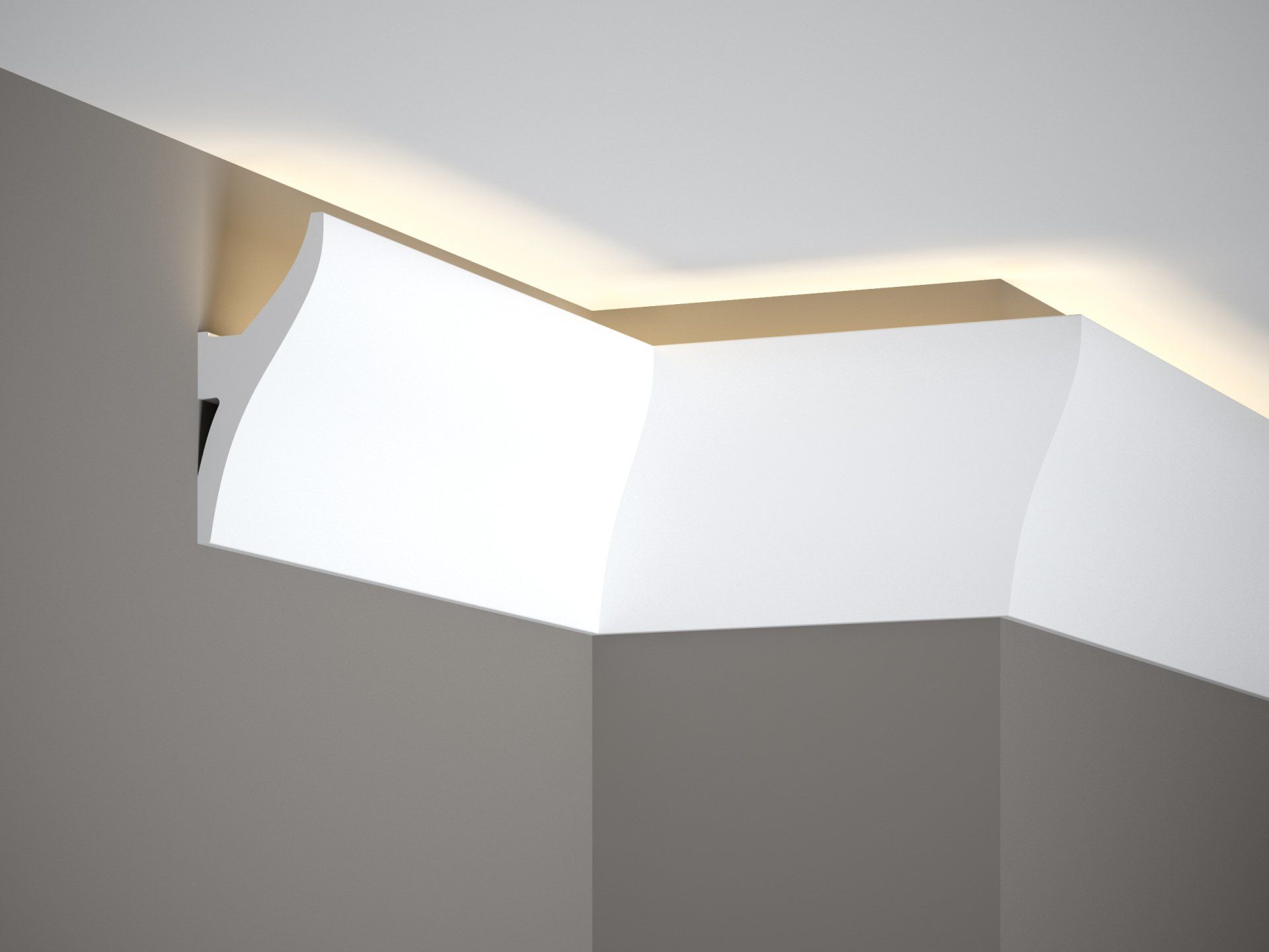 Mardom Decor QL010 Lichtleiste Deckenleiste Wandleiste LED Leiste 200cm x 12cm x 4,2cm