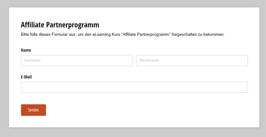 Kostenloses Affilate Trainingsprogramm