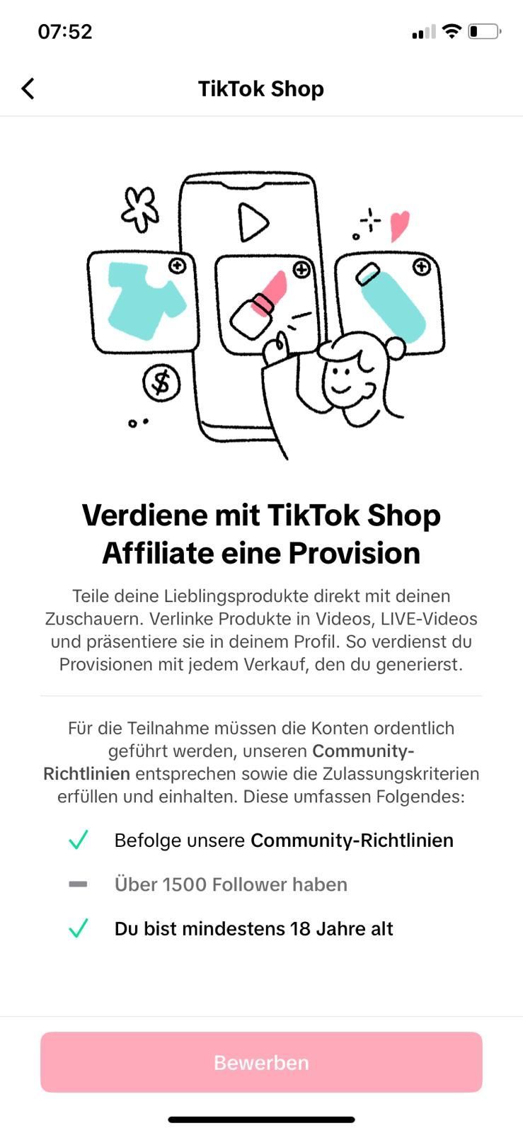 Tiktok Shop für Creator - Schritt für Schritt Anleitung, wie du mit TikTok Geld verdienen kannst. Tiktok Shop für Creator - Schritt für Schritt Anleitung, wie du mit TikTok Geld verdienen kannst.