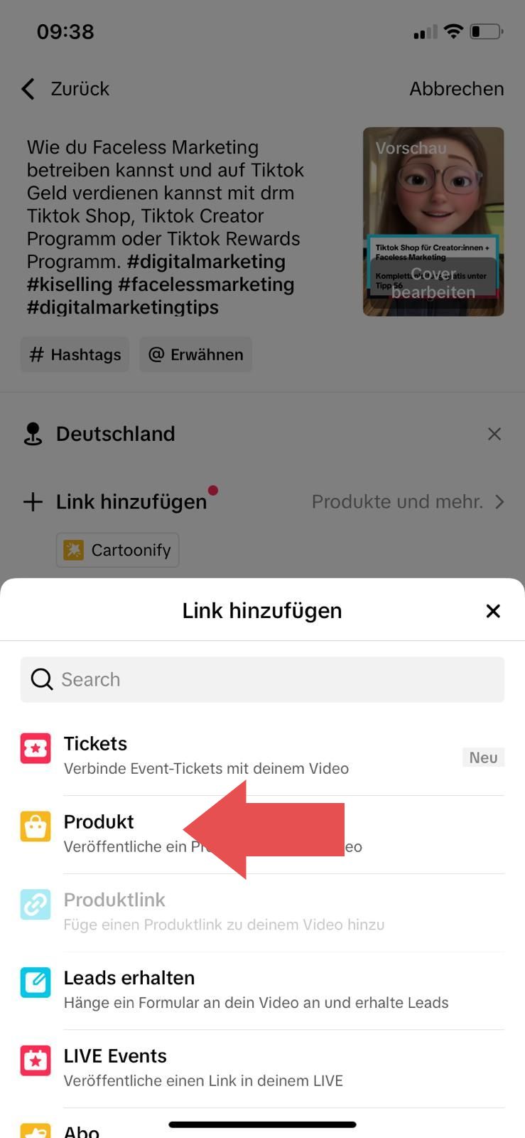Tiktok Shop für Creator - Schritt für Schritt Anleitung, wie du mit TikTok Geld verdienen kannst. Produktlink zu Tiktok Video hinzufügen. Tiktok Shop für Creator - Schritt für Schritt Anleitung, wie du mit TikTok Geld verdienen kannst. Produktlink zu Tiktok Video hinzufügen.