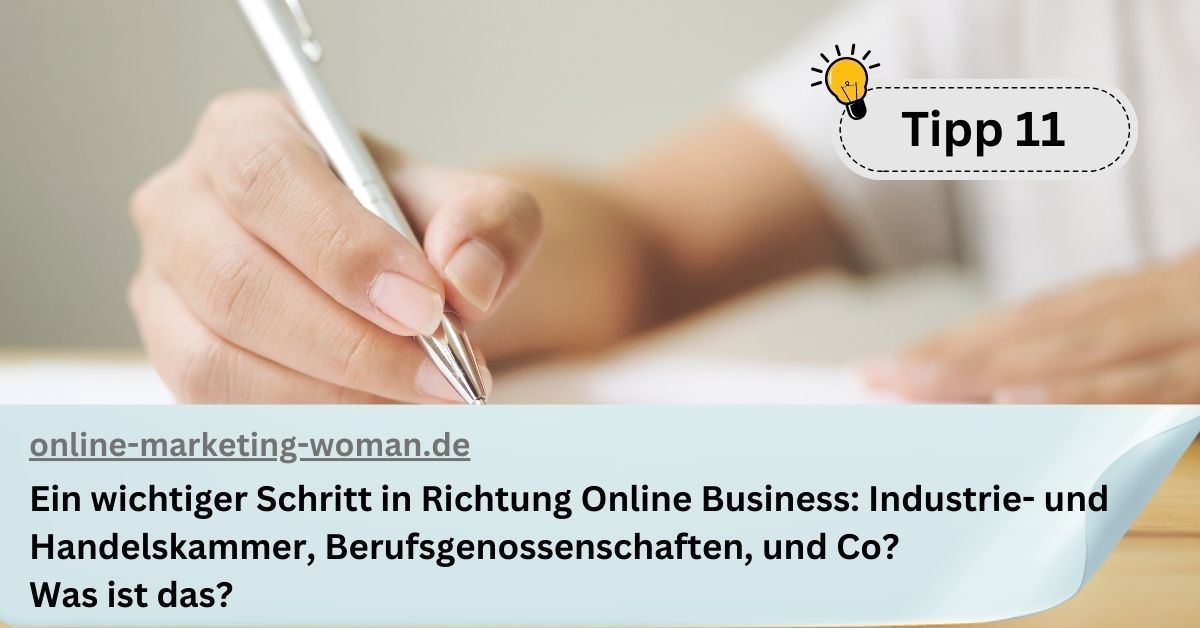 Ein wichtiger Schritt in Richtung Online Business: Industrie- und Handelskammer, Berufsgenossenschaften und Co Ein wichtiger Schritt in Richtung Online Business: Industrie- und Handelskammer, Berufsgenossenschaften und Co