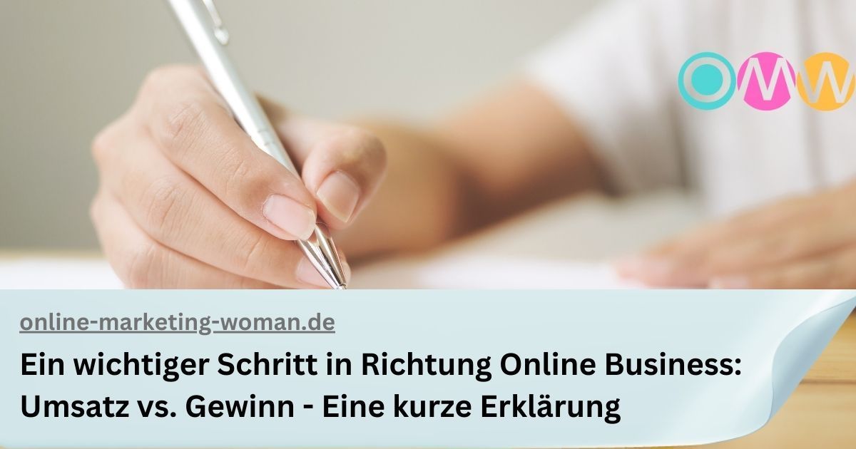 Tipp 6: Ein wichtiger Schritt in Richtung Online Business: Umsatz vs. Gewinn - Eine kurze Erklärung Tipp 6: Ein wichtiger Schritt in Richtung Online Business: Umsatz vs. Gewinn - Eine kurze Erklärung