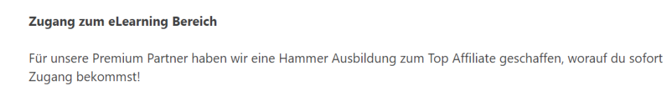 Kostenloses Affilate Trainingsprogramm