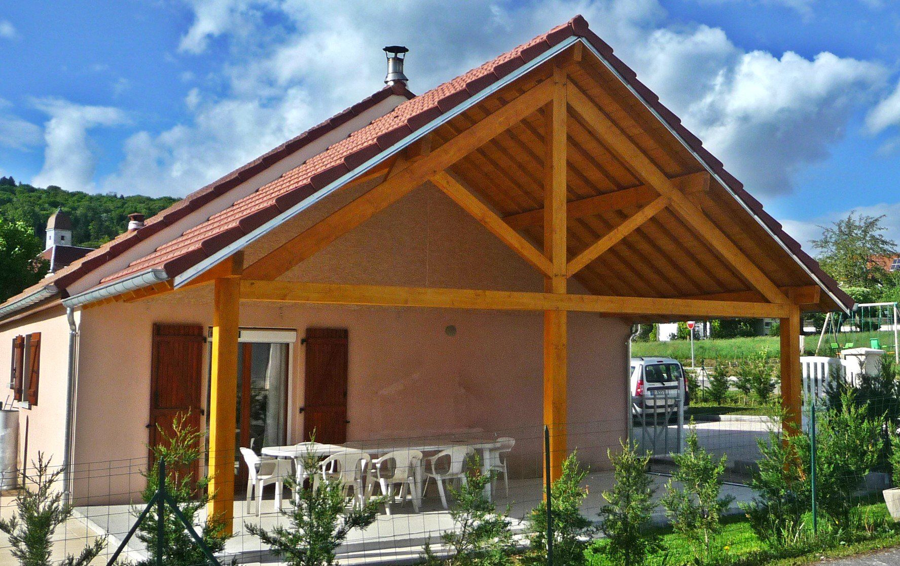 Abri de terrasse bois