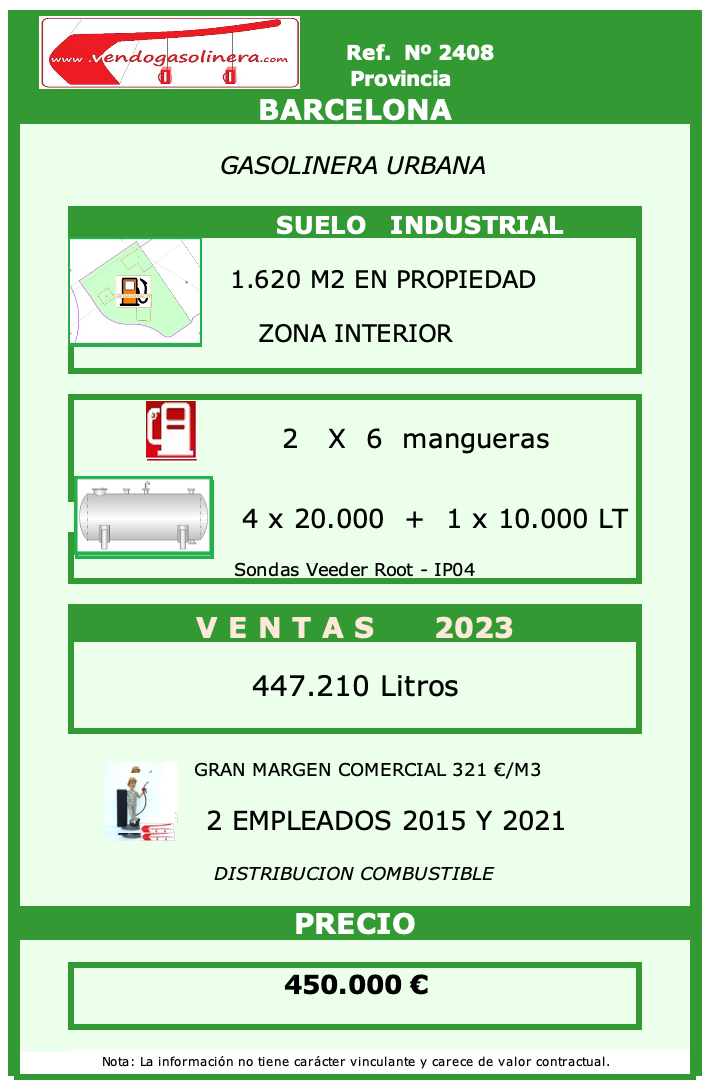 2408 BARCELONA GASOLINERA URBANA EN BARCELONA + GASOCENTRO