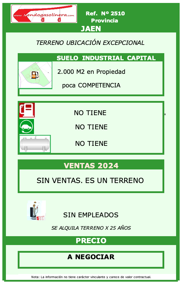 Ref. 2510 - JAEN - Terreno Terreno en venta JAEN CAPITAL URBANA.
