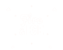 Fire and Ice logo - vintage fire truck for hire