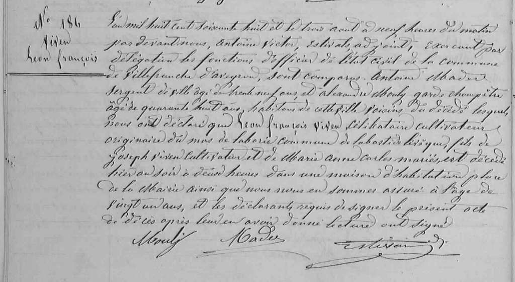 Acte de décès