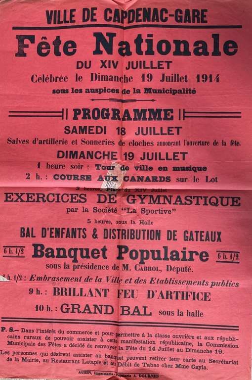 Affiche 14 juillet