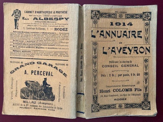 Annuaire Aveyron 1914