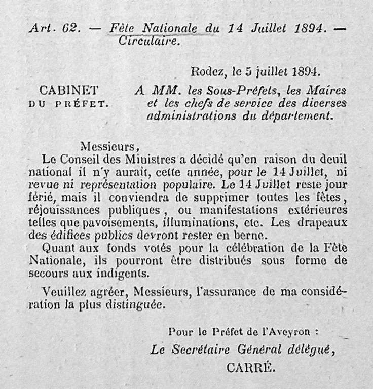 Arrêté préfectoral