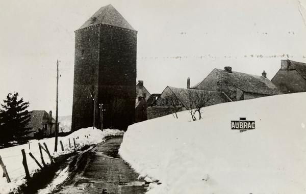 Village d'Aubrac sous la neige