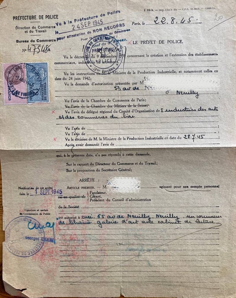 Autorisation de commerce