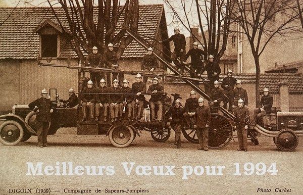 Calendrier pompier 1994 Digoin