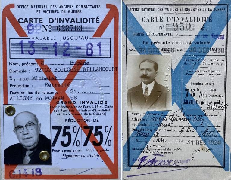 Carte invalidité Double Barre