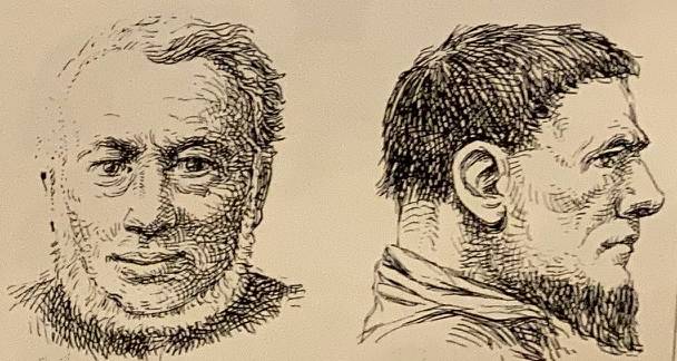 Homme avec un collier de poils