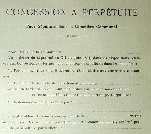 Concession à perpétuité