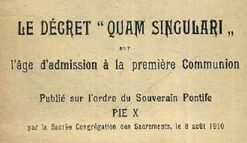 Décret Quam Singulari