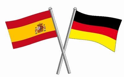 Drapeaux espagnols et allemands