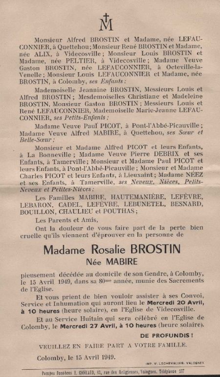 Faire part de décès