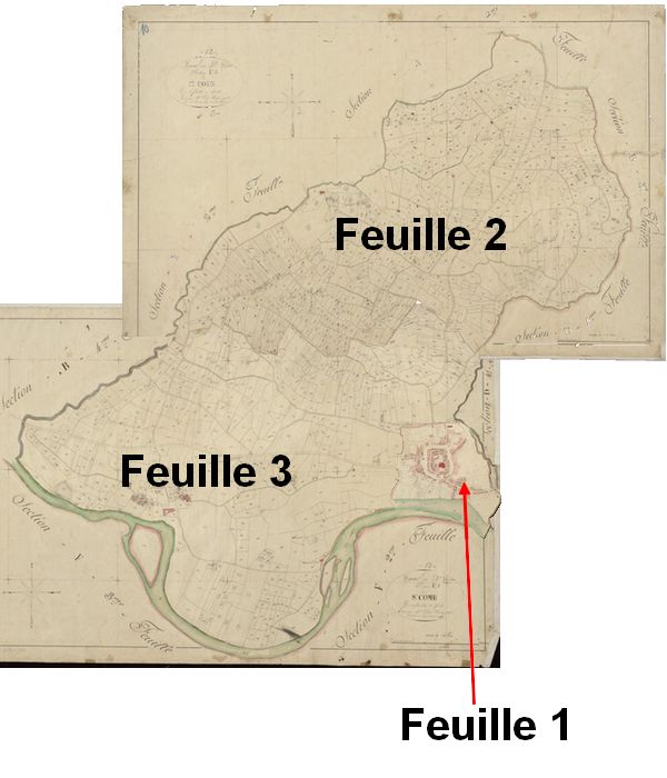 Découpage d'une section en plusieurs feuilles