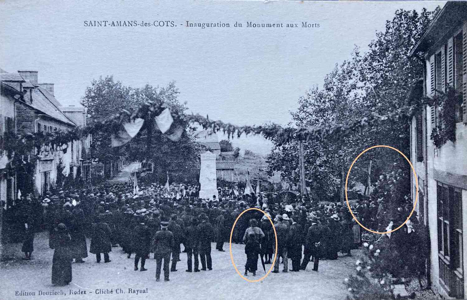 inauguration monument St Amans des Cots