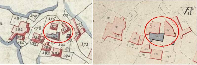 Exemple de deux plans avec des maisons qui se déplacent