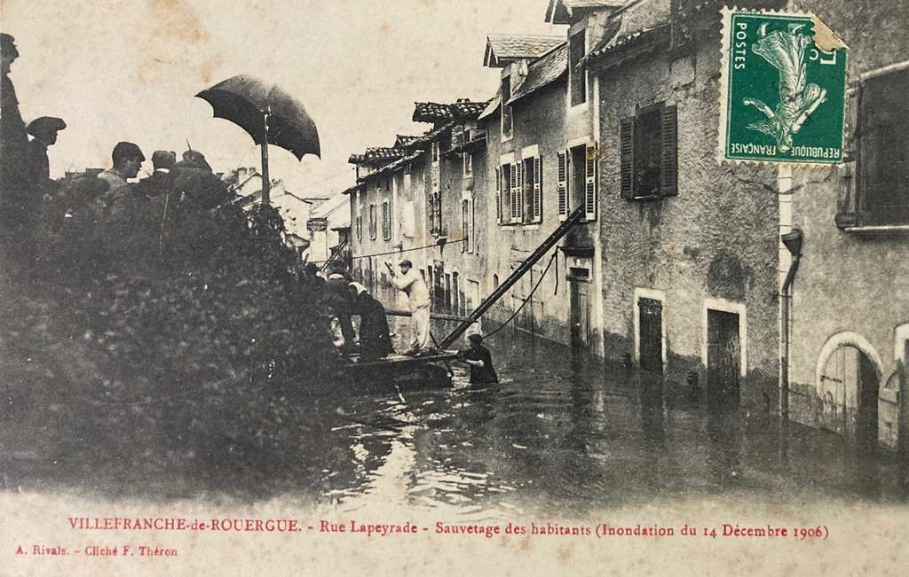 Inondation villefranche Rouergue 1906