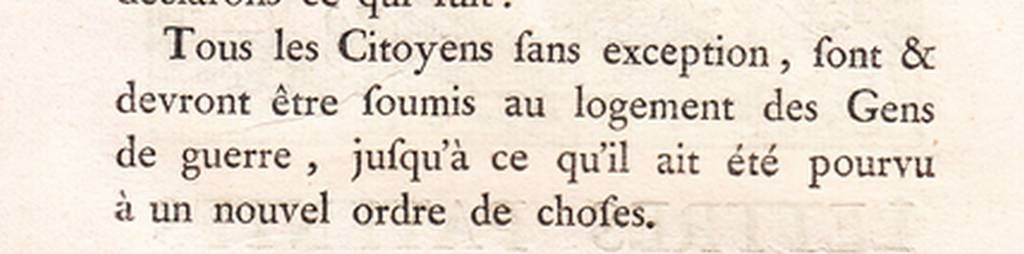 LETTRES PATENTES DU ROI Sur un Décret de l'Assemblée Nationale qui assujettit tous les Citoyens au Logement des Gens de guerre