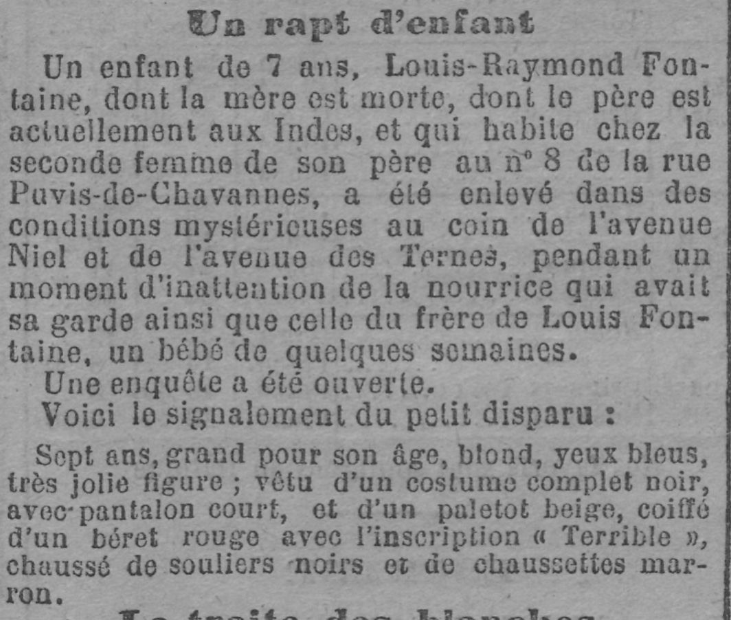 Rapt d'enfant