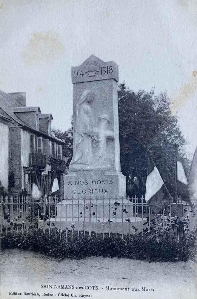 Monument aux morts Saint Amans des Cots