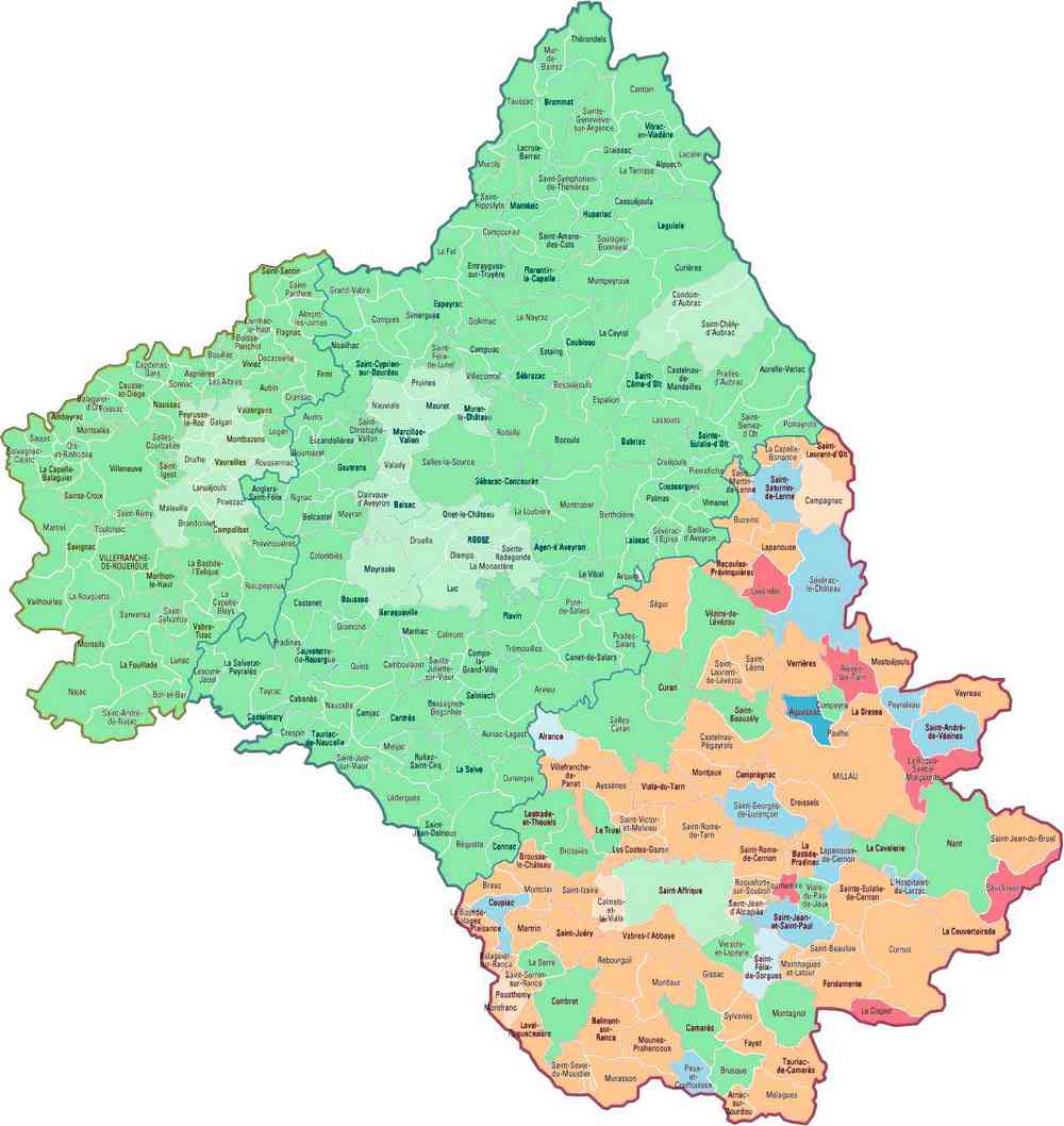 niveau de difficulté pour une recherche à distance du cadastre en Aveyron