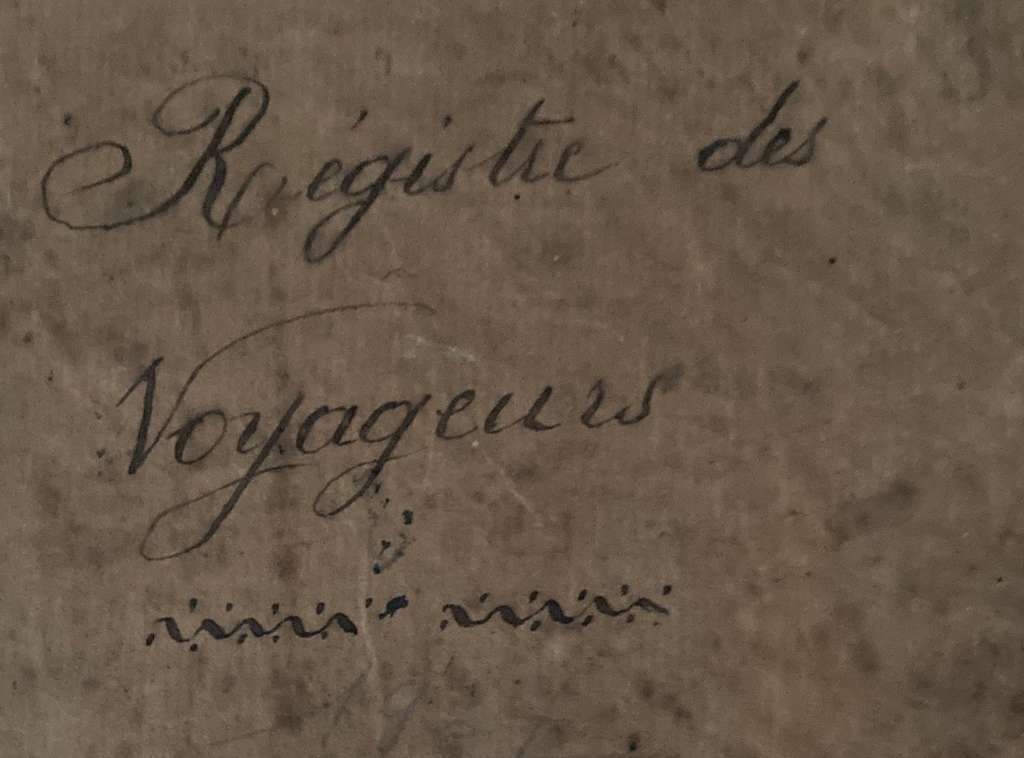 Registre de voyageurs