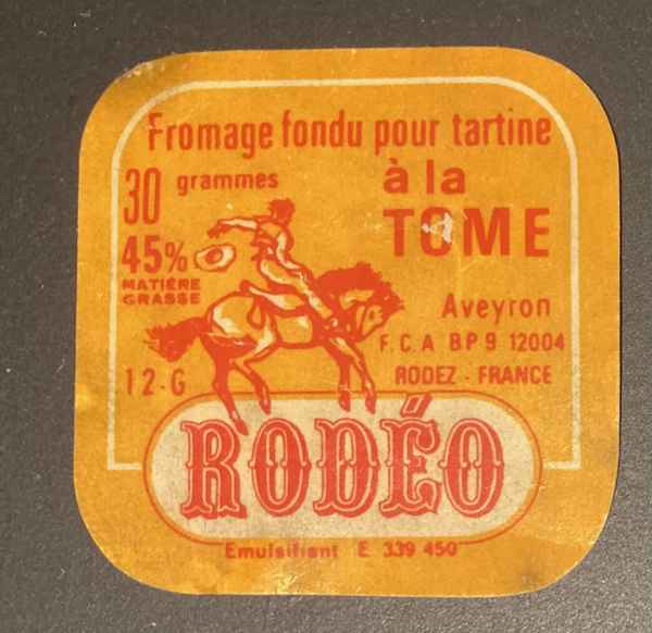 Etiquette de fromage Rodéo