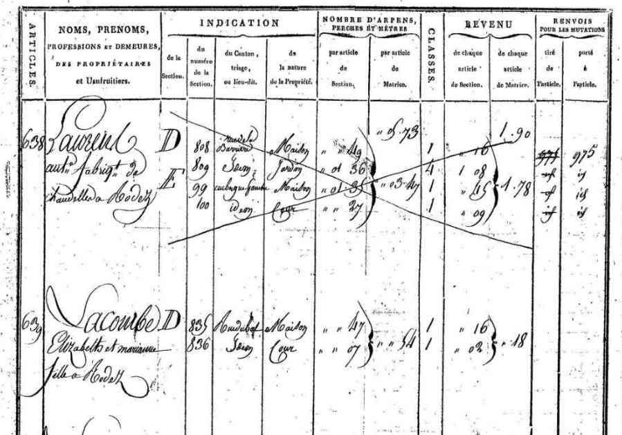 Exemple de mutation sur le tome I