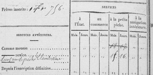 services antérieurs