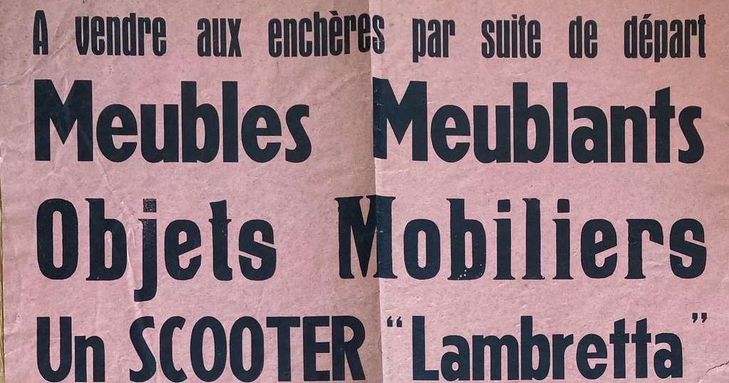 vente suite à départ