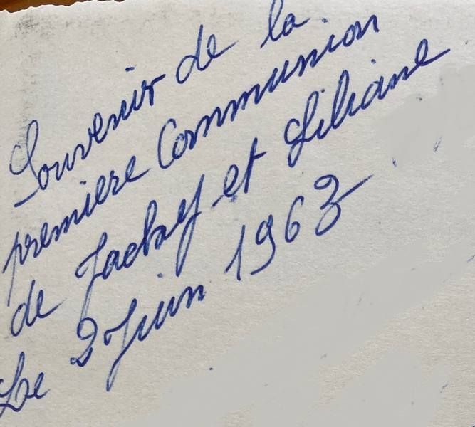 Souvenir de la première communion