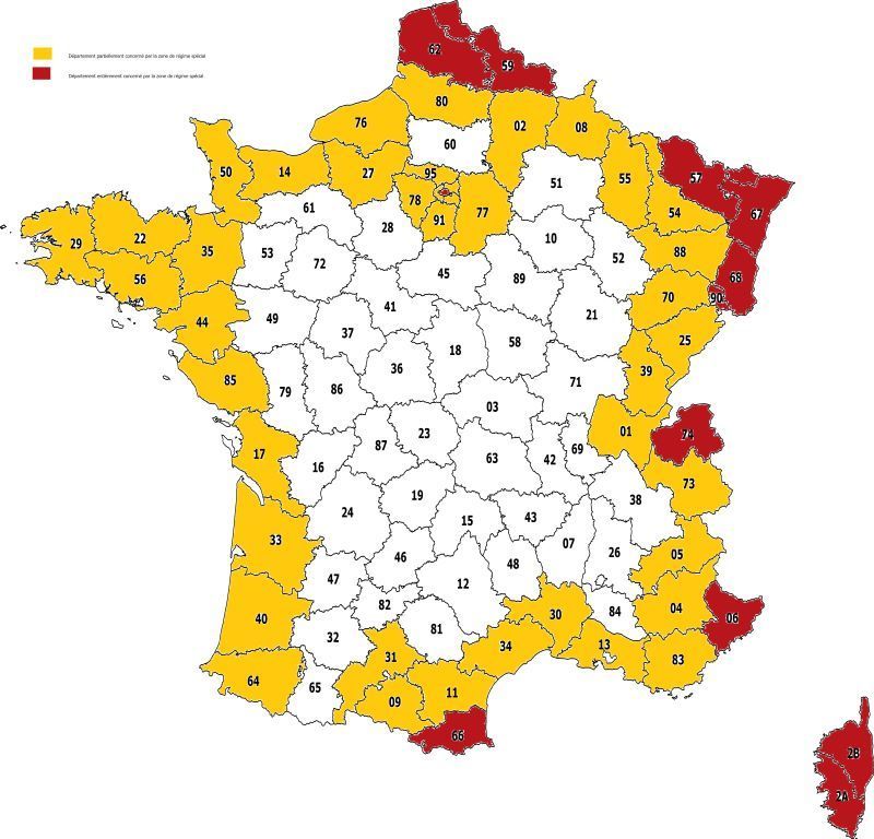 Zone de régime spécial