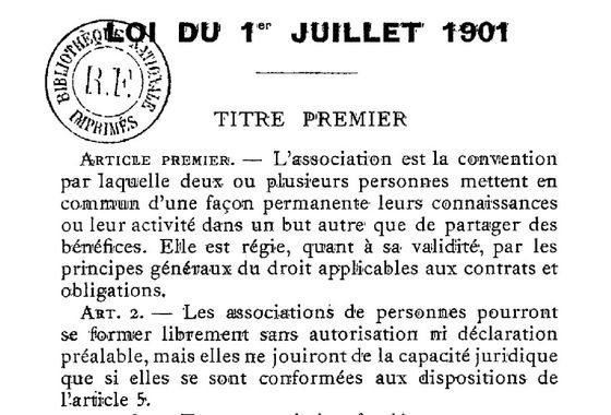 Loi 1901 association