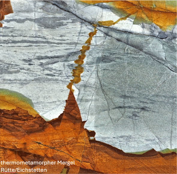 Kaiserstuhl-Vulkan - thermometamorpher Mergel Rütte/Eichstetten